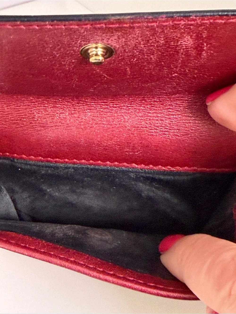 Vintage Gucci Brown GG Canvas Wallet with Burgundy Trim and Gold Heart - Picture 10 of 13